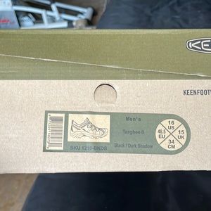 Men’s Keen Targhee II Size 16 Black